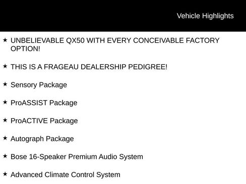 Used 2019 INFINITI QX50 Essential w/ Sensory Package AWD/4WD image 5