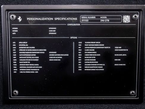 Used 2024 Ferrari 296 GTB RWD image 53