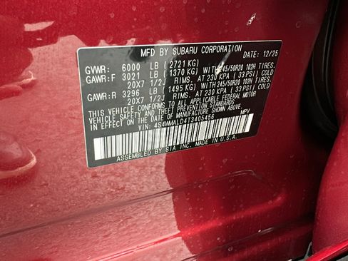 New 2026 Subaru Ascent Bronze Edition image 30