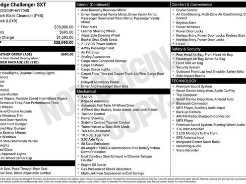 Used 2023 Dodge Challenger SXT w/ Cold Weather Group AWD/4WD image 35