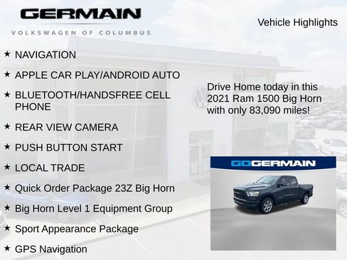 Used 2021 RAM 1500 Big Horn AWD/4WD image 6