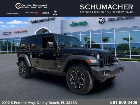Used 2021 Jeep Wrangler Unlimited Sport w/ Sun And Sound Package AWD/4WD image 1