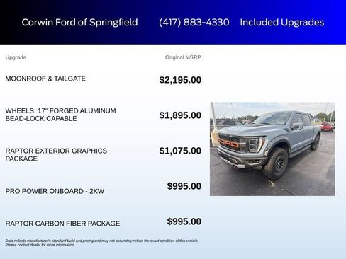 Used 2023 Ford F150 Raptor AWD/4WD image 6