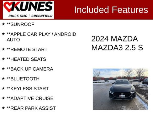 Used 2024 MAZDA MAZDA3 s image 2