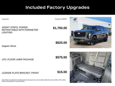 Certified 2025 Cadillac Escalade ESV Sport w/ LPO, Floor Liner Package image 26