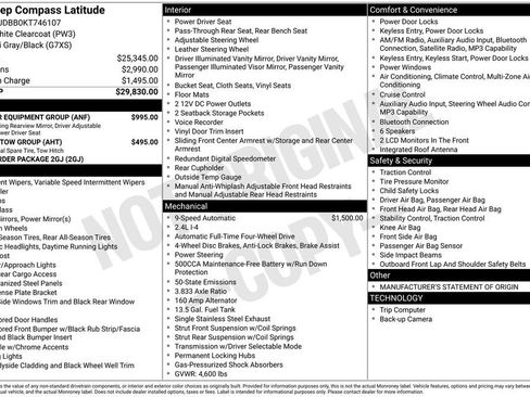 Used 2019 Jeep Compass Latitude w/ Popular Equipment Group AWD/4WD image 36