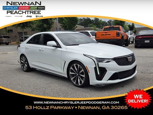 Used 2023 Cadillac CT4 V Blackwing w/ LPO, Blue Accent Package RWD image 1