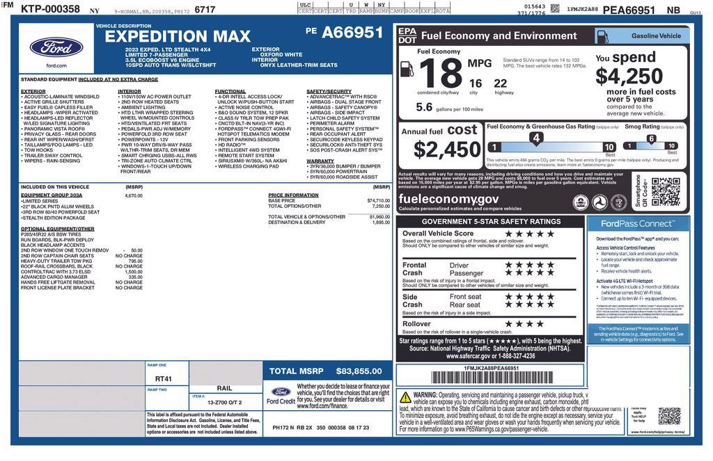 Certified 2023 Ford Expedition Max Limited AWD/4WD image 44