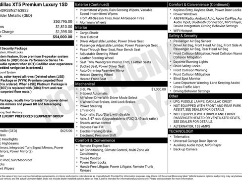 Certified 2022 Cadillac XT5 Premium Luxury image 44