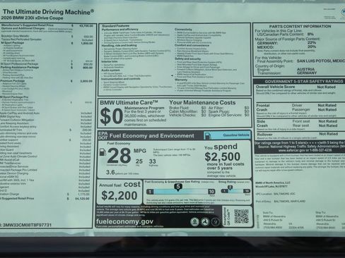 New 2026 BMW 230i xDrive Coupe w/ Premium Package AWD/4WD image 2