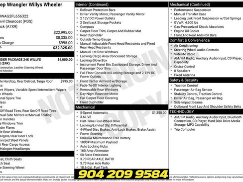 Used 2015 Jeep Wrangler Sport AWD/4WD image 2