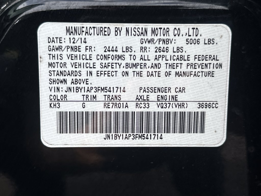 Used 2015 INFINITI Q70 3.7 RWD image 40