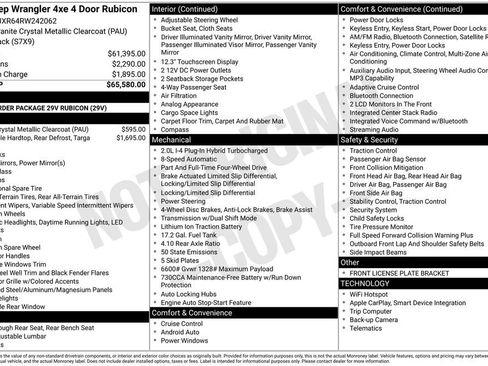 Used 2024 Jeep Wrangler Unlimited Rubicon 4xe AWD/4WD image 2