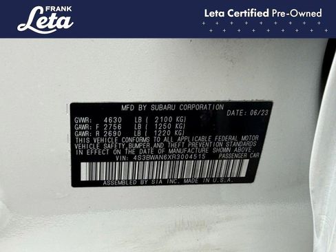 Used 2024 Subaru Legacy Limited image 27