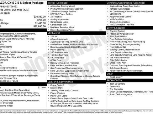 New 2025 MAZDA CX-5 AWD 2.5 S w/ Select Package image 36