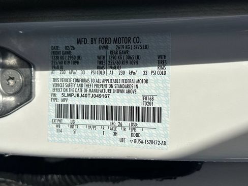 New 2026 Lincoln Nautilus Premier w/ Equipment Group 102A AWD/4WD image 27