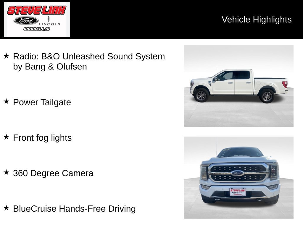 Used 2021 Ford F150 Platinum w/ Equipment Group 701A High AWD/4WD image 11
