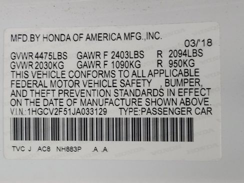Used 2018 Honda Accord EX-L image 33