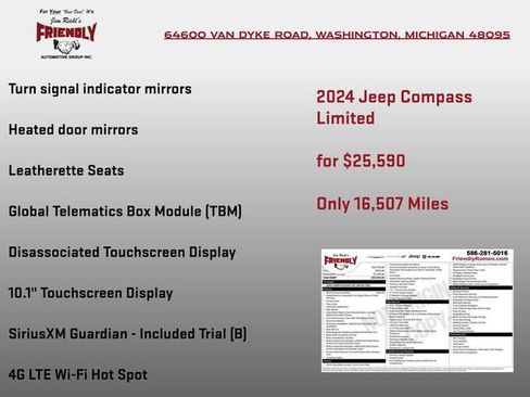 Used 2024 Jeep Compass Limited image 8
