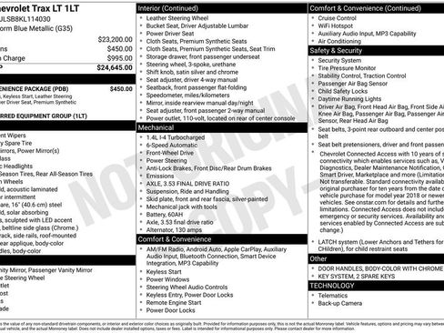 Used 2019 Chevrolet Trax LT w/ LT Convenience Package FWD image 30