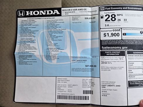 Used 2015 Honda CR-V EX image 64