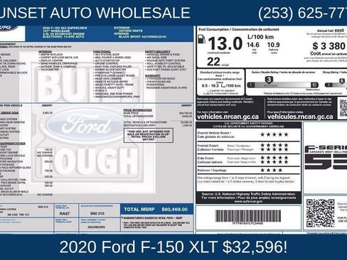 Used 2020 Ford F150 XLT w/ Equipment Group 302A Luxury AWD/4WD image 38