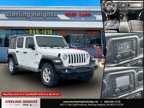 Used 2018 Jeep Wrangler Unlimited Sport S image 1
