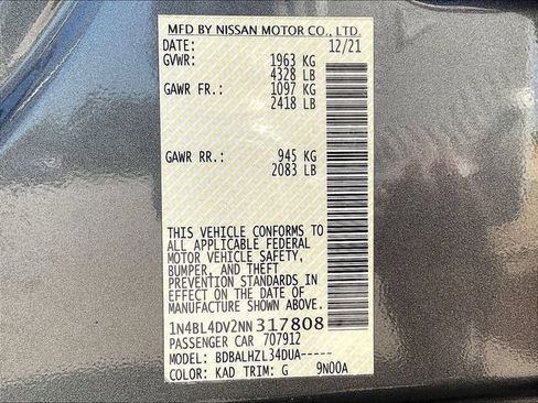 Used 2022 Nissan Altima 2.5 SV FWD image 20