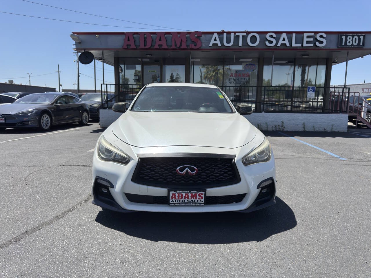 Used 2018 INFINITI Q50 Red Sport 400 w/ Sensory Package (Sport) RWD image 8