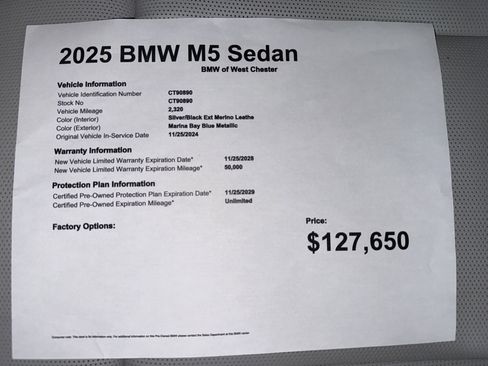 Certified 2025 BMW M5 w/ Carbon Package image 20