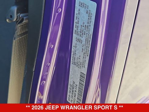 New 2026 Jeep Wrangler Unlimited Sport AWD/4WD image 37