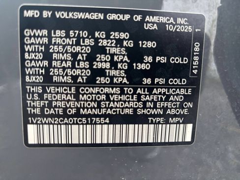 Used 2026 Volkswagen Atlas SE FWD image 27
