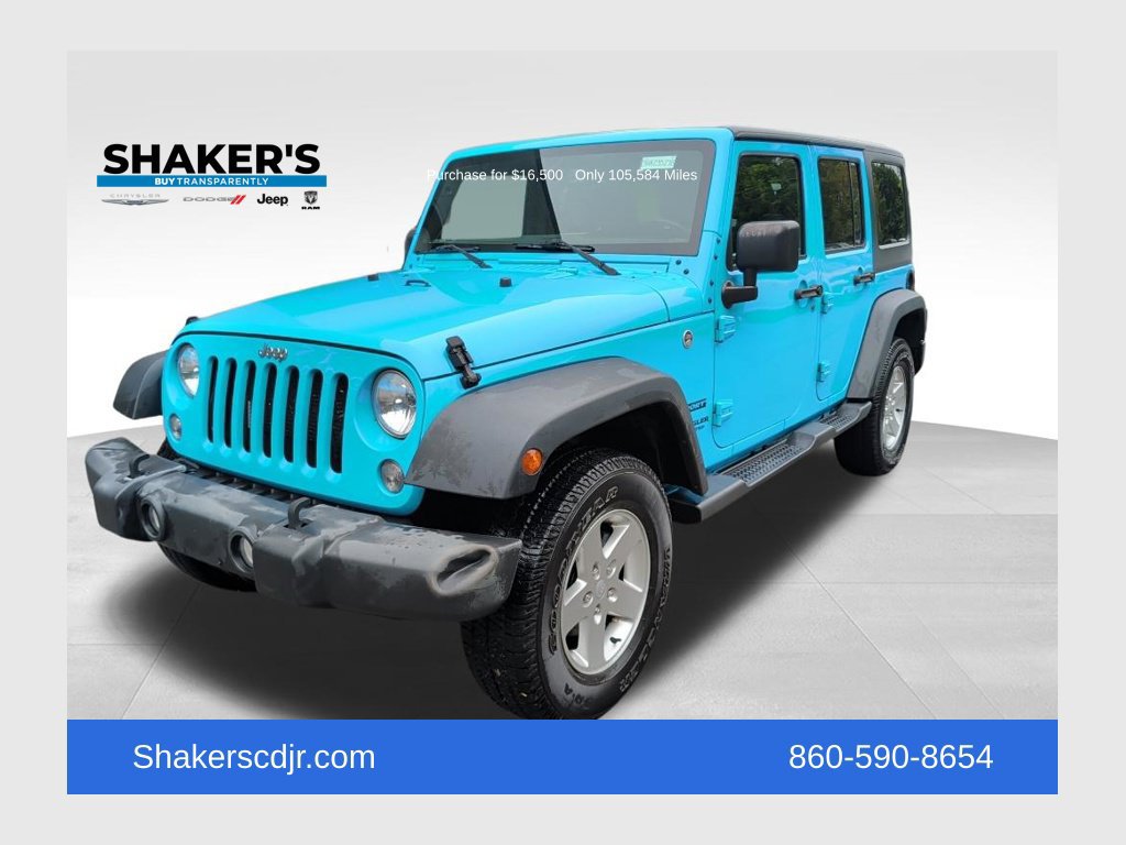 Used 2017 Jeep Wrangler Unlimited Sport w/ Quick Order Package 24S AWD/4WD image 1