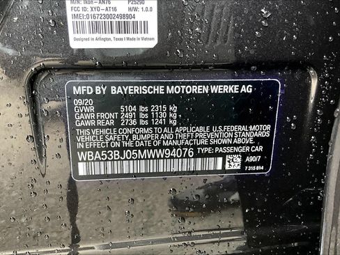 Used 2021 BMW 540i w/ Convenience Package RWD image 31