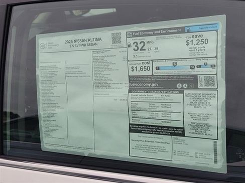 New 2025 Nissan Altima 2.5 SV w/ SV Special Edition Package image 7