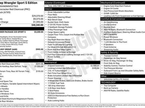 Used 2021 Jeep Wrangler Sport S image 25