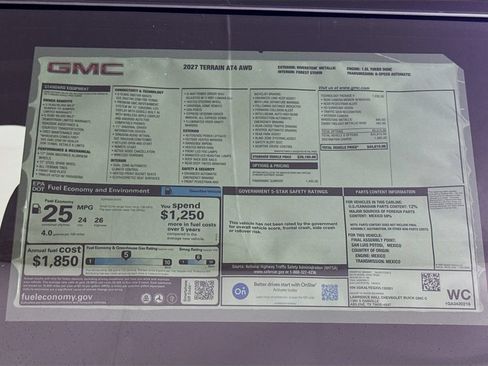 New 2027 GMC Terrain AT4 w/ Technology Package II AWD/4WD image 20