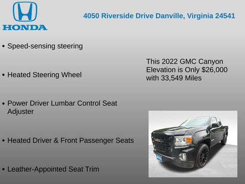 Used 2022 GMC Canyon Elevation RWD image 17