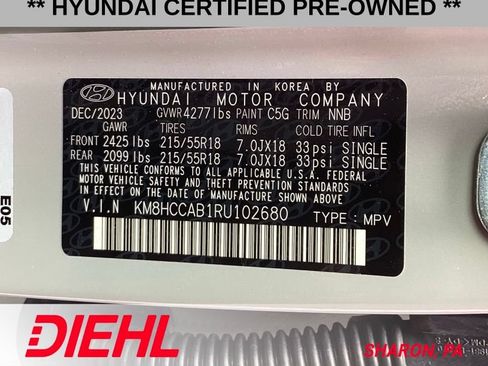 Certified 2024 Hyundai Kona SEL w/ Convenience Package AWD/4WD image 9