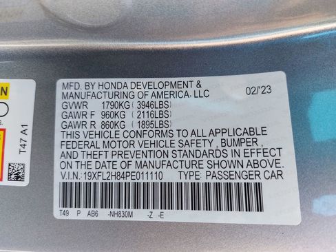 Certified 2023 Honda Civic Sport image 37