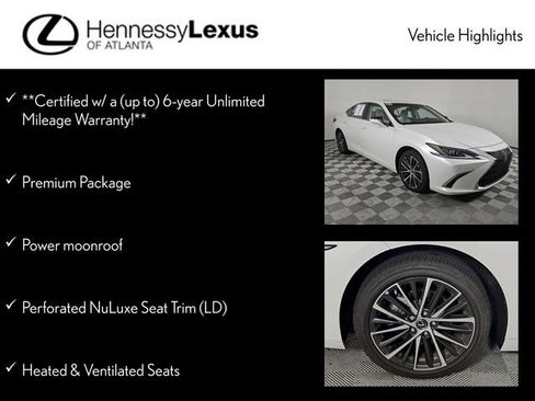 Certified 2025 Lexus ES 350 w/ Premium Package image 12
