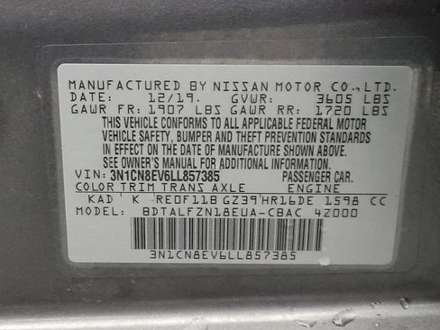 Used 2020 Nissan Versa SV image 33