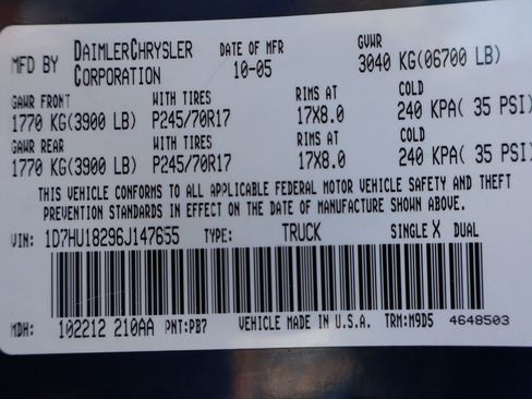 Used 2006 Dodge Ram 1500 Truck SLT image 45