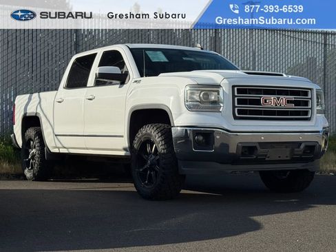 Used 2015 GMC Sierra 1500 SLT w/ SLT Crew Cab Value Package AWD/4WD image 1