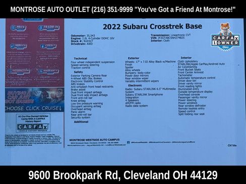 Used 2022 Subaru Crosstrek 2.0i image 55