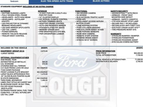 New 2026 Ford F150 Lariat w/ Equipment Group 501A Mid AWD/4WD image 2