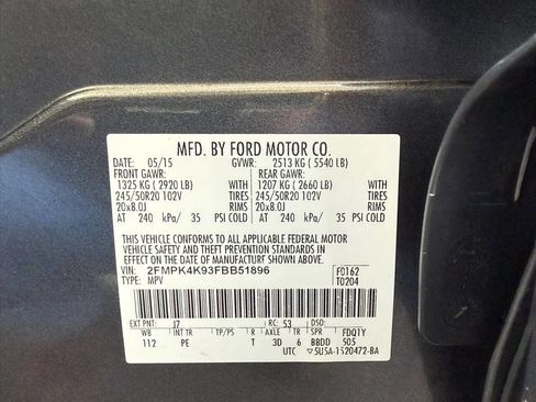 Used 2015 Ford Edge Titanium w/ Equipment Group 302A AWD/4WD image 17