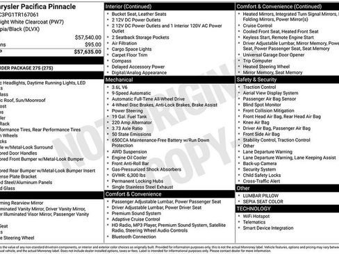 New 2026 Chrysler Pacifica Pinnacle image 4