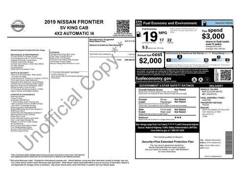 Used 2019 Nissan Frontier SV image 14