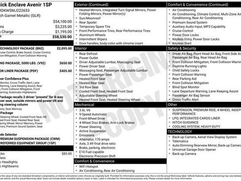 Used 2021 Buick Enclave Avenir w/ Avenir Technology Package image 7